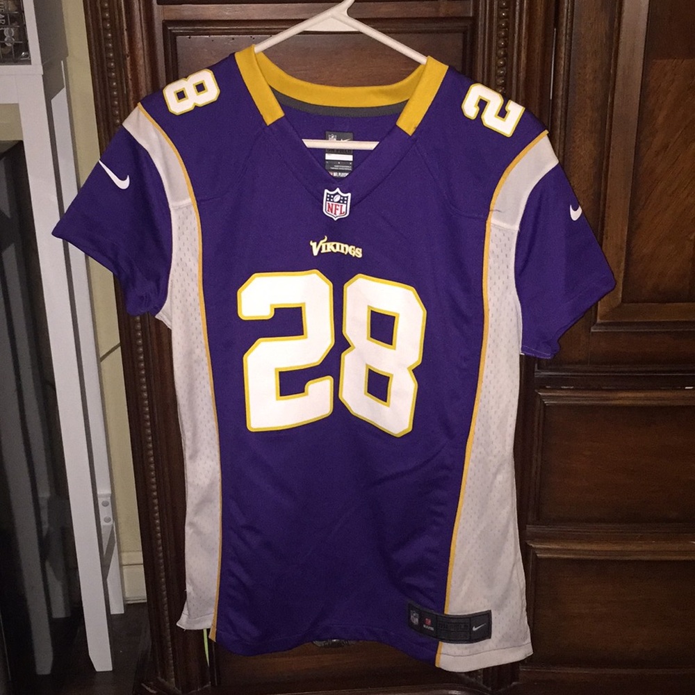 Nike NFL Peterson Vikings Ladies jersey size Large